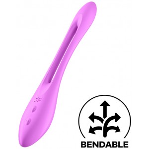 Многофункциональный вибратор для пар с гибкой основой Satisfyer Elastic Joy Violet (иной угол)