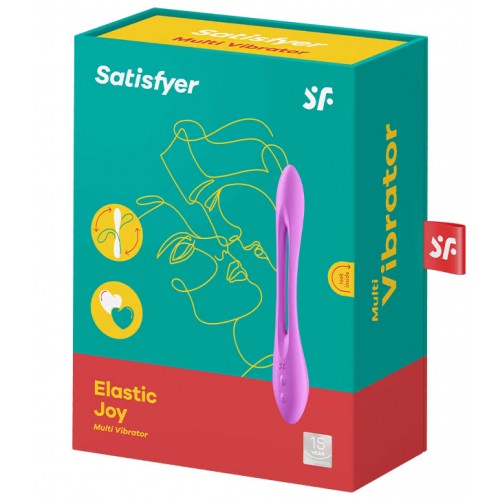 Многофункциональный вибратор для пар с гибкой основой Satisfyer Elastic Joy Violet