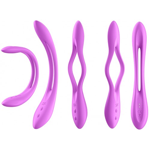 Многофункциональный вибратор для пар с гибкой основой Satisfyer Elastic Joy Violet