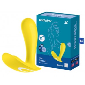 Вагинальный смарт-стимулятор для ношения Satisfyer Top Secret желтый