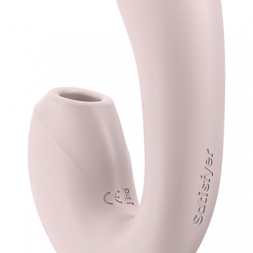 Смарт-вибратор с вакуумно-волновым стимулятором клитора Satisfyer Sunray бежевый