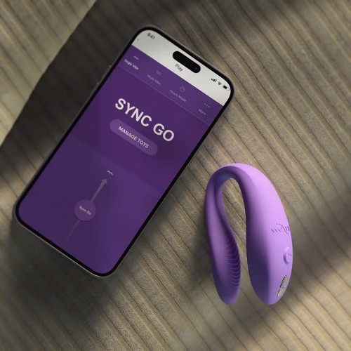 Смарт-вибратор для пар We-Vibe Sync Go фиолетовый