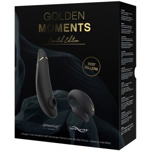 Набор стимуляторов для пар Golden Moments 2 Womanizer Premium 2 + We-Vibe Chorus (иной угол)