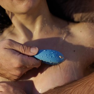 Смарт-вибратор для пар We-Vibe Sync Go бирюзовый (иной угол)