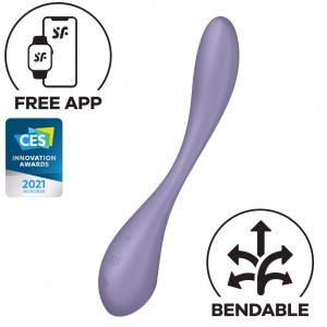 Гибкий смарт-вибратор для точки G Satisfyer G-Spot Flex 5 Lilac (иной угол)
