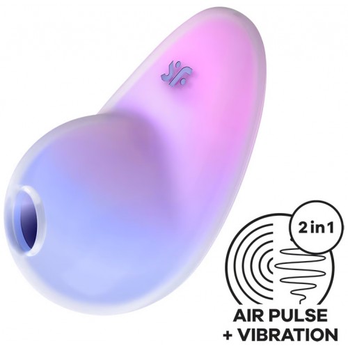 Вакуумно-волновой стимулятор с вибрацией Satisfyer Pixie Dust лилово-розовый