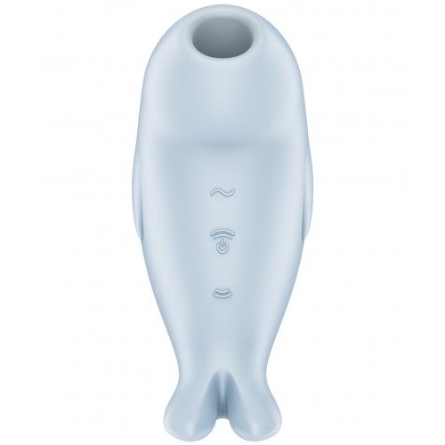 Вакуумно-волновой стимулятор клитора с вибрацией Satisfyer Seal You Soon голубой