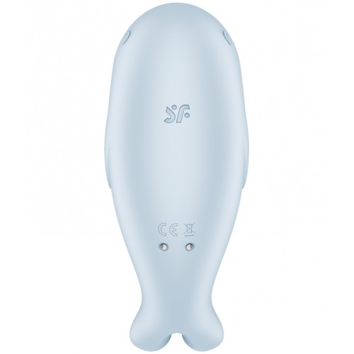 Вакуумно-волновой стимулятор клитора с вибрацией Satisfyer Seal You Soon голубой
