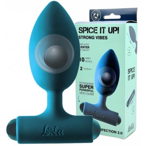 Анальная пробка с перезаряжаемой вибропулей Spice it Up Perfection