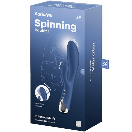 Вибратор для точки G с клиторальным стимулятором и ротацией Satisfyer Spinning Rabbit 1 Red