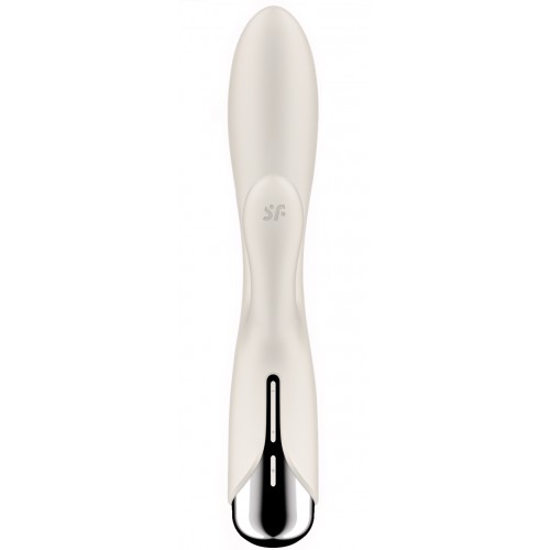 Вибратор для точки G с клиторальным стимулятором и ротацией Satisfyer Spinning Rabbit 1 Beige