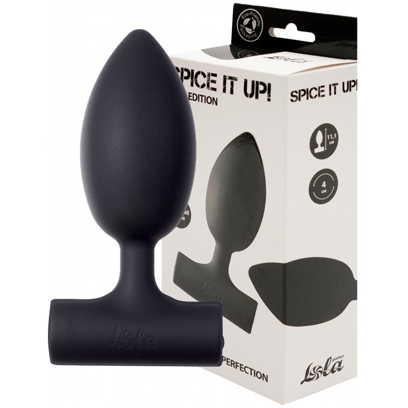 Анальная пробка Spice It Up New Edition с отверстием для вибропули