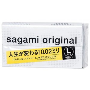 Полиуретановые презервативы Sagami Original 0,02 L-size 10 шт