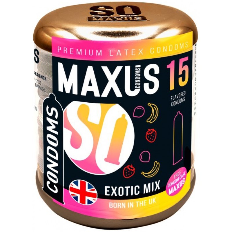 Презервативы Maxus №15 Exotic mix в металлическом кейсе