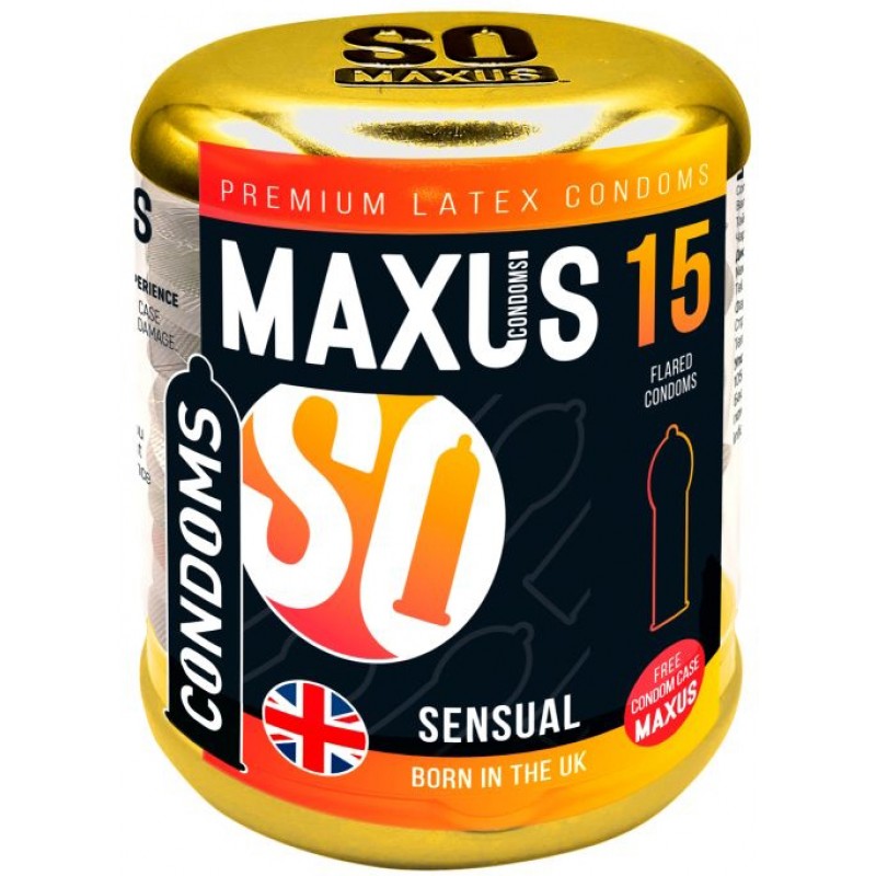 Презервативы Maxus №15 Sensual в металлическом кейсе