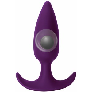 Анальная пробка со смещенным центром тяжести Spice it up Delight Ultraviolet (иной угол)