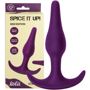 Анальный стимулятор из медицинского силикона Spice It Up Starter фиолетовый