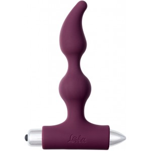 Анальная пробка с вибрацией Spice It Up New Edition Elation бордовая (иной угол)