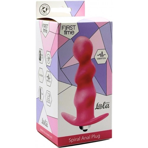 Анальная пробка с вибрацией Spiral Anal Plug Pink