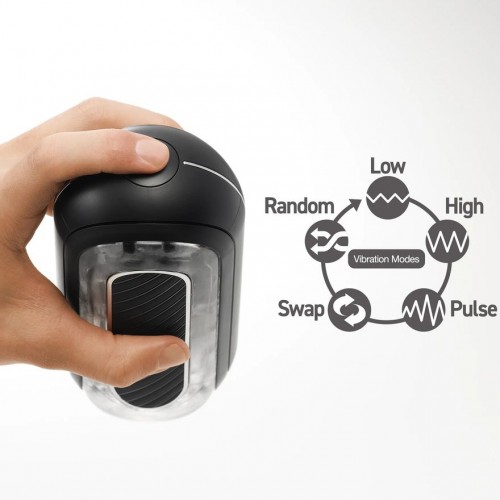 Мастурбатор Tenga Flip Zero с вибрацией и устройством вращения