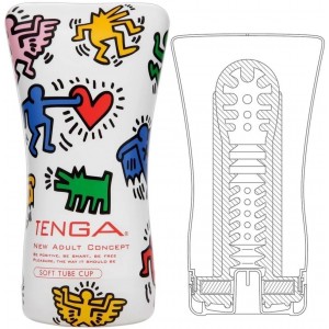 Мастурбатор Tenga Keith Haring Soft Case Cup (иной угол)