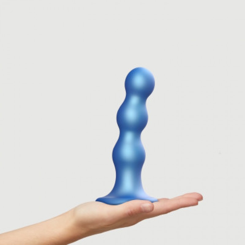 Фаллоимитатор Strap-On-Me Dildo Plug Balls синий L 16,5 см