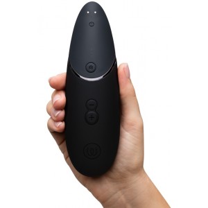 Бесконтактный вакуумно-волновой стимулятор клитора Womanizer Next черный (иной угол)