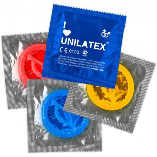 Цветные и ароматизированные презервативы Unilatex Multifruits 15 шт