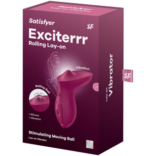 Клиторальный вибростимулятор Satisfyer Exciterrr бордовый