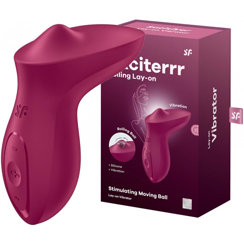Клиторальный вибростимулятор Satisfyer Exciterrr бордовый