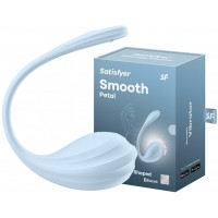 Мощный смарт-вибростимулятор Satisfyer Smooth Petal голубой