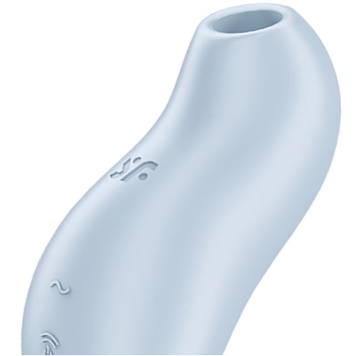 Вакуумно-волновой стимулятор клитора с вибрацией Satisfyer Pocket Pro 1 голубой