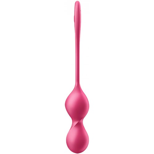 МЯГКАЯ ВАКУУМНАЯ УПАКОВКА Вагинальные смарт-шарики с вибрацией Satisfyer Love Birds 2 С ПУЛЬТОМ красные