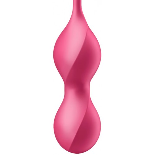 МЯГКАЯ ВАКУУМНАЯ УПАКОВКА Вагинальные смарт-шарики с вибрацией Satisfyer Love Birds 2 С ПУЛЬТОМ красные