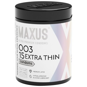 Презервативы в пластиковом кейсе Maxus №15 Extra Thin экстремально тонкие 