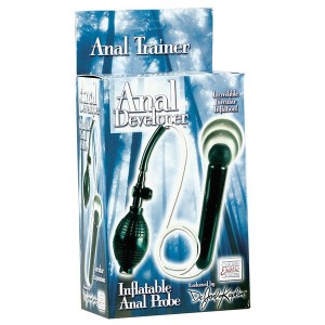 Расширяющаяся анальная пробка Silicone Inflatable Plug (иной угол)