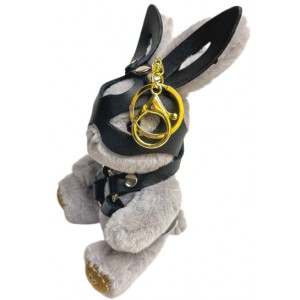 Игрушка брелок БДСМ зайчик в маске 18 см (иной угол)