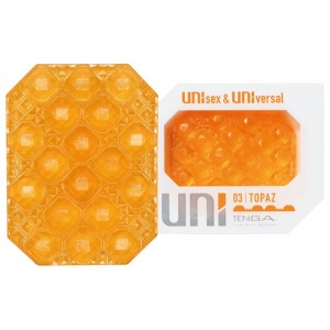 Мастурбатор Tenga Uni Topaz оранжевый