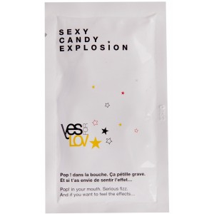 Съедобная взрывающаяся карамель для оральных ласк и массажа YESforLOV Sexy Candy Explosion 7 гр