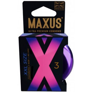 Презервативы гладкие увеличенные Maxus XXL X-Edition №3 (иной угол)