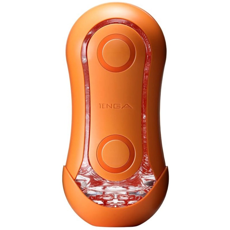 Футуристичный мастурбатор Tenga Flip ORB Sunset оранжевый