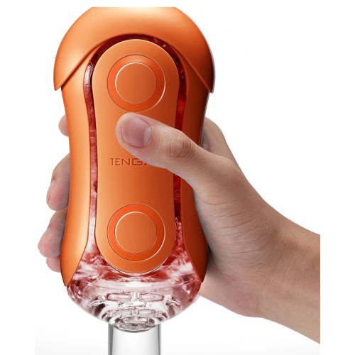 Футуристичный мастурбатор Tenga Flip ORB Sunset оранжевый