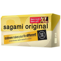 Полиуретановые презервативы Sagami Original 0,02 XL-size 12 шт