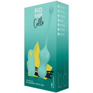 Виброяйцо с пультом дистанционного управления Romp Cello мятное (иной угол)