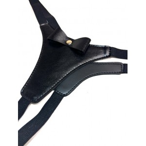 Трусики стринги из эко-кожи (иной угол)