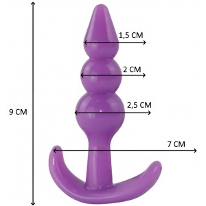 Анальная втулка PurplePlug 9 см (иной угол)