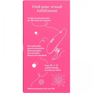 Бесконтактный стимулятор клитора Womanizer Muse Pink Rose (иной угол)