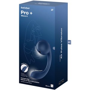 Смарт-вибратор с вакуумно-волновым стимулятором Satisfyer Pro+ Wave 4 (иной угол)