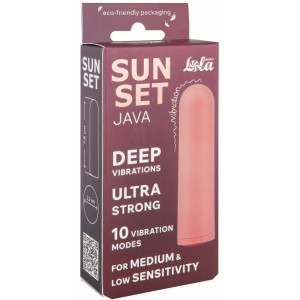 Перезаряжаемая вибропуля Java Sunset Pink (иной угол)