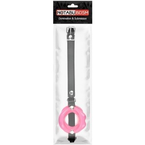 Кляп-губы нежно-розового цвета Notabu (иной угол)